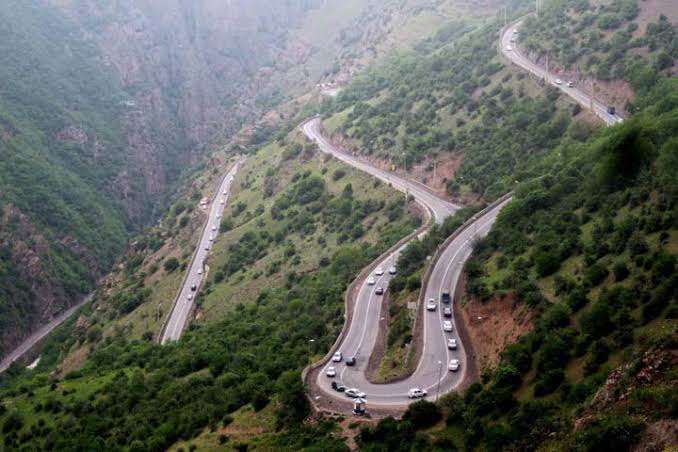 مازندران جاده چالوس